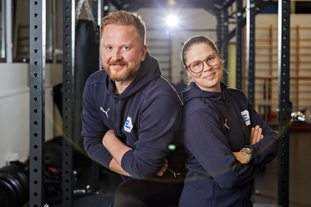 Hyvinvointivalmennus Essi Aaltonen-Saari ja Hannu Aaltonen kuva: Lassi Puhtimäki